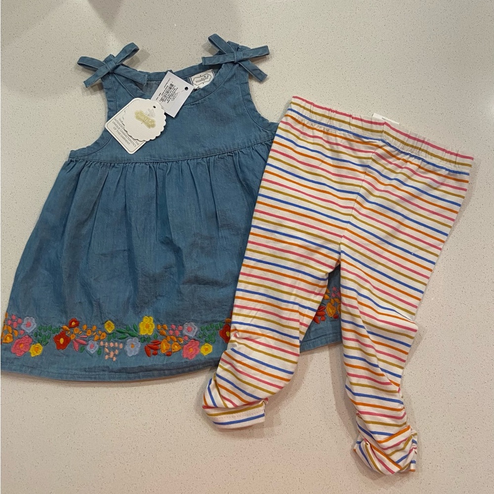 Mud Pie 2-piece outfit 12-18 months NWT